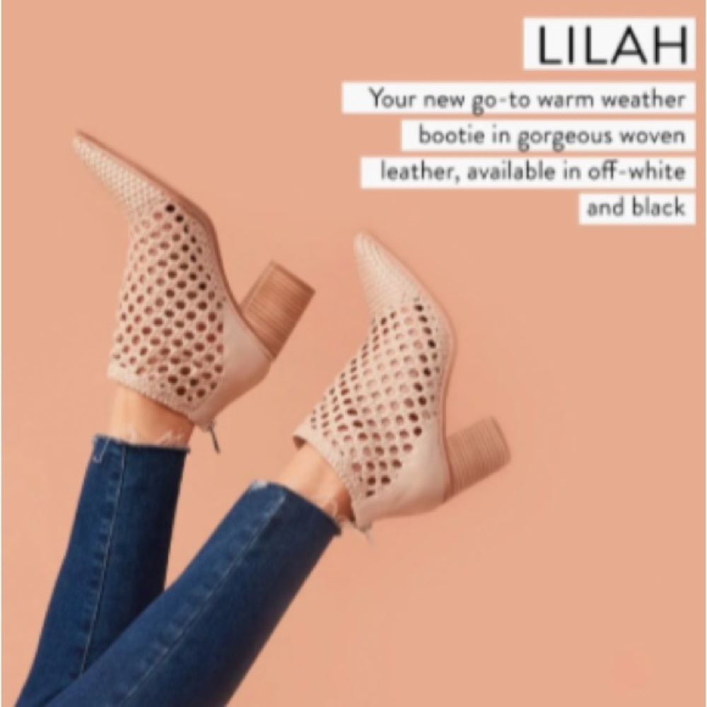 PAIGE woven leather ankle boot